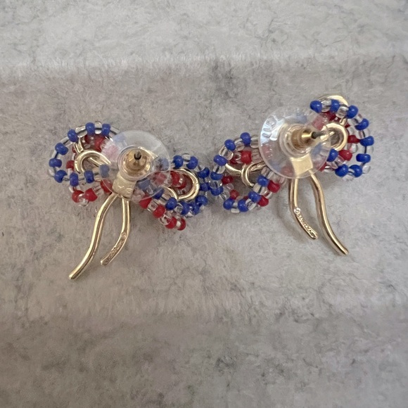 Baublebar Patriotic Bow Earrings, great condition - Picture 2 of 2